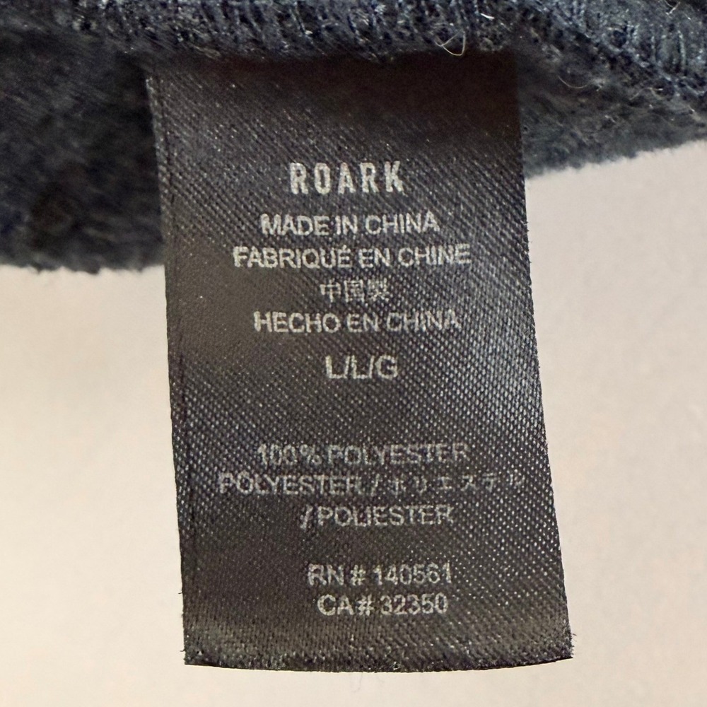 Roark‎ Roadrunner Jacket Men L Gray Full Zip Hooded Fleece Lined Performance - Picture 4 of 8